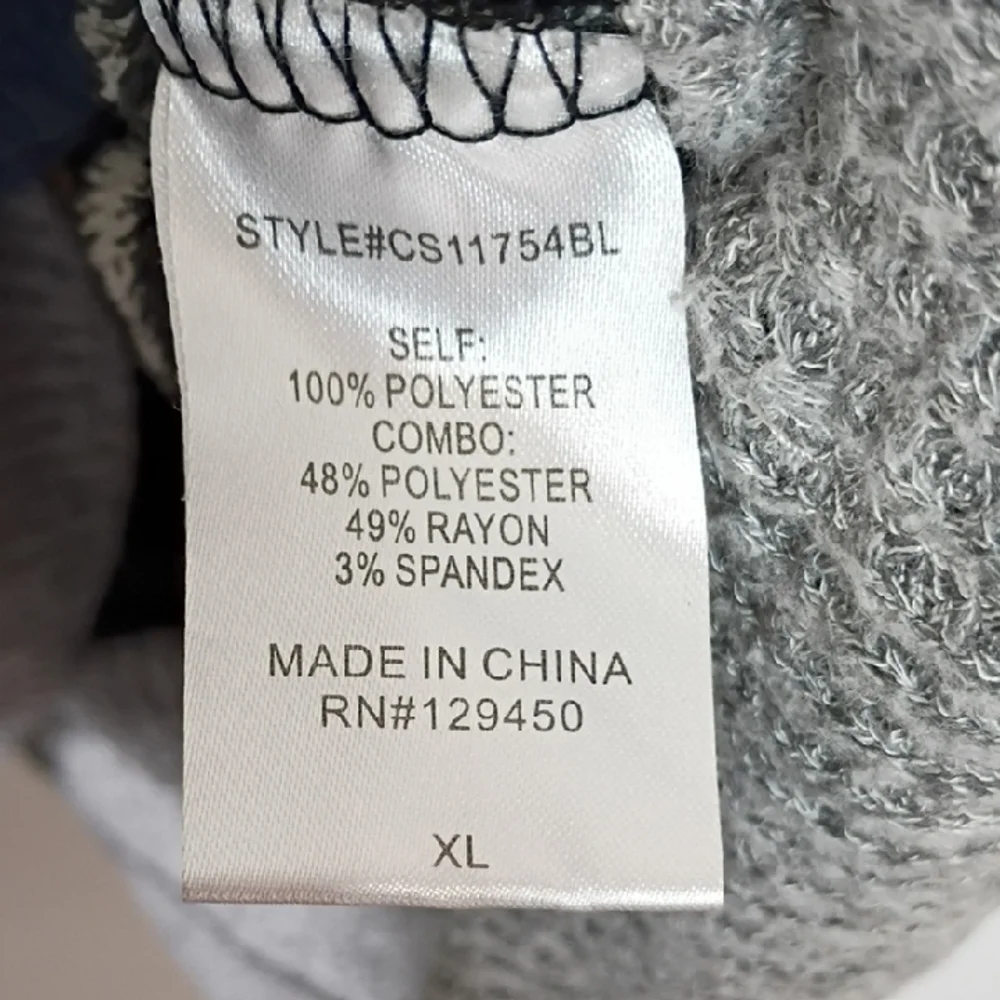 Como Vintage Black and White Fuzzy Sweater Women’s XL Cozy Soft Pullover - Picture 5 of 9